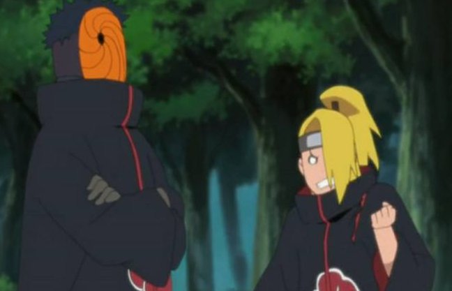 火影忍者 迪达拉与阿飞一起出场的集数求给我