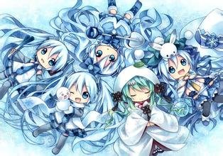 给我冰初音，樱初音，的图，