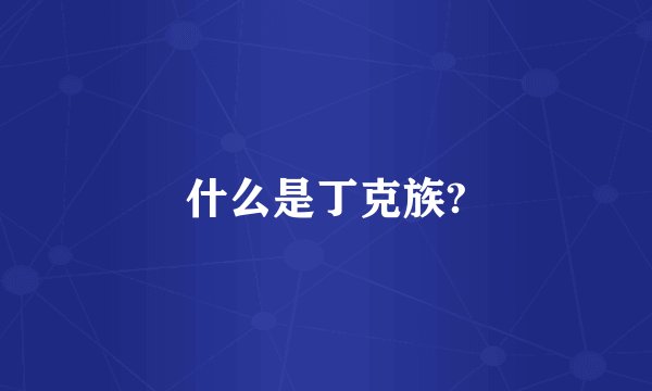 什么是丁克族?