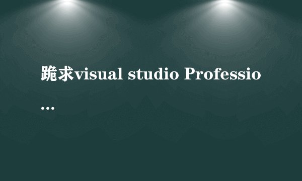 跪求visual studio Professional 2013 密钥