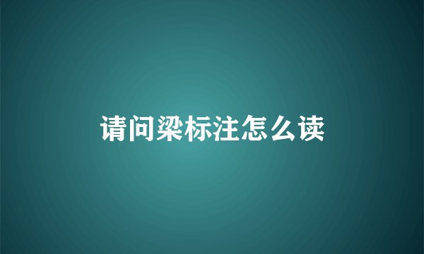 请问梁标注怎么读