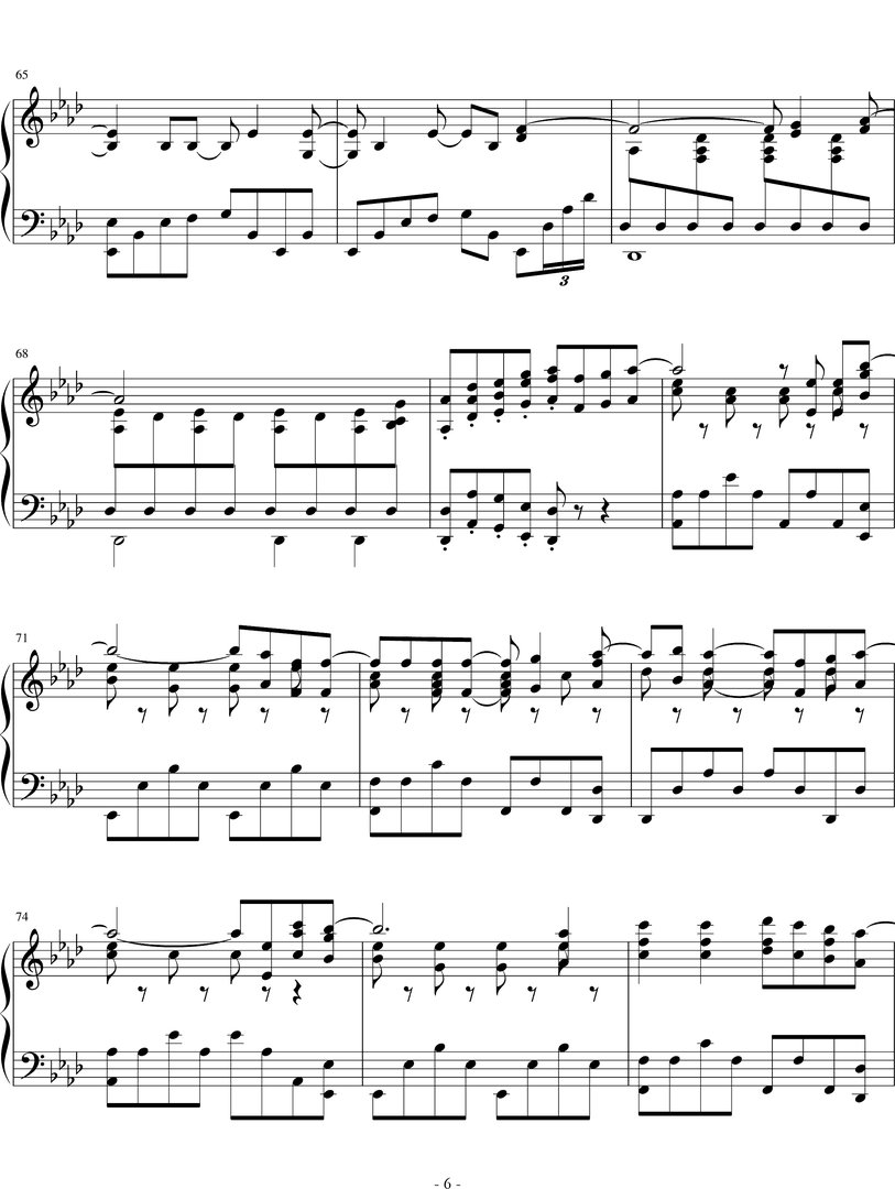 let it go简单钢琴谱