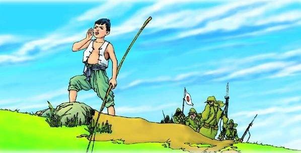 抗战英雄故事 300字