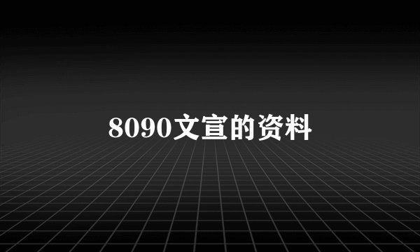 8090文宣的资料