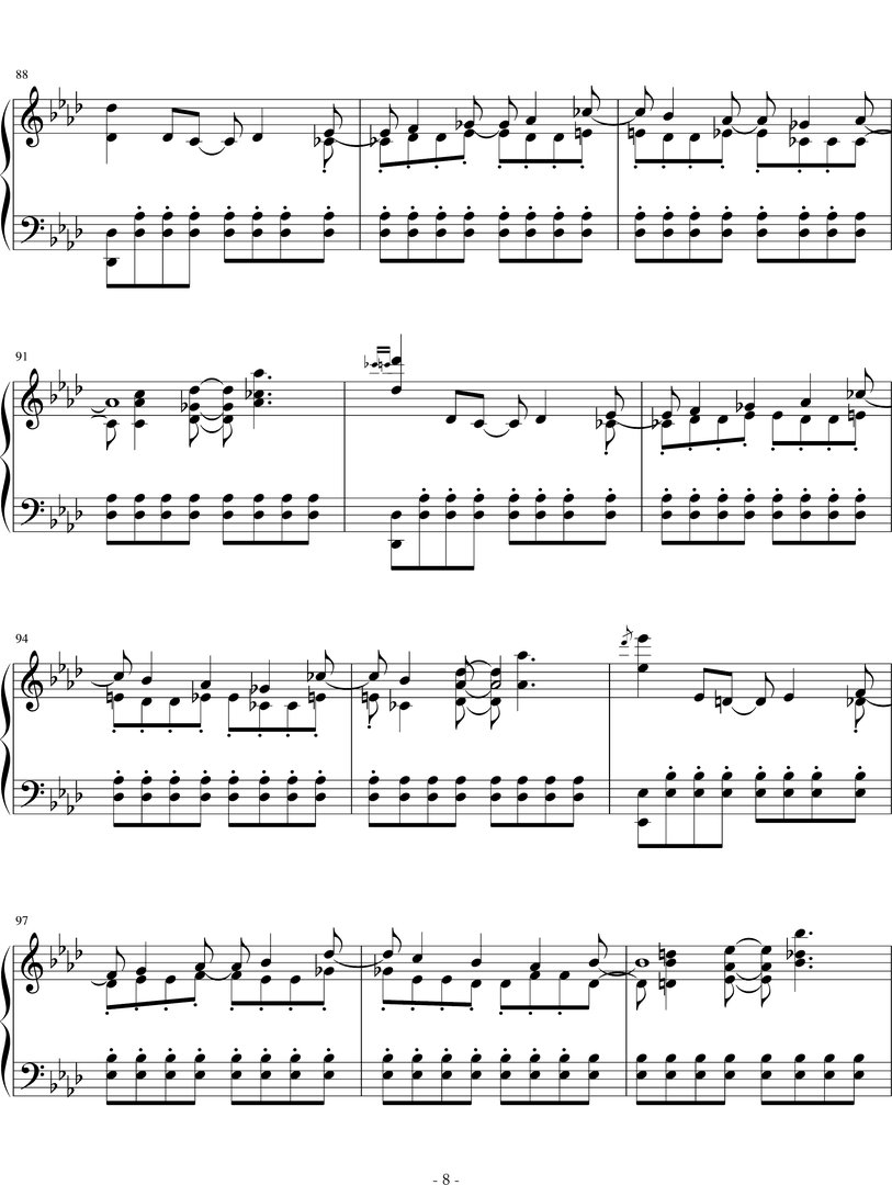 let it go简单钢琴谱