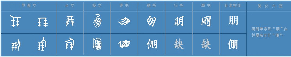 朋字组词一年级