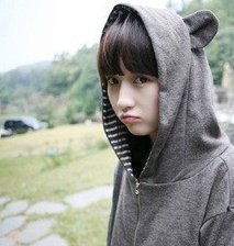 戴帽子女生头像