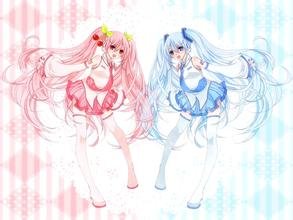给我冰初音，樱初音，的图，