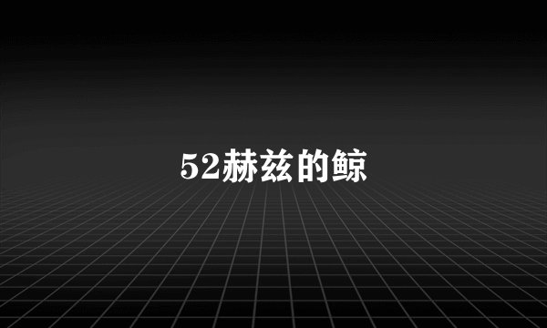 52赫兹的鲸