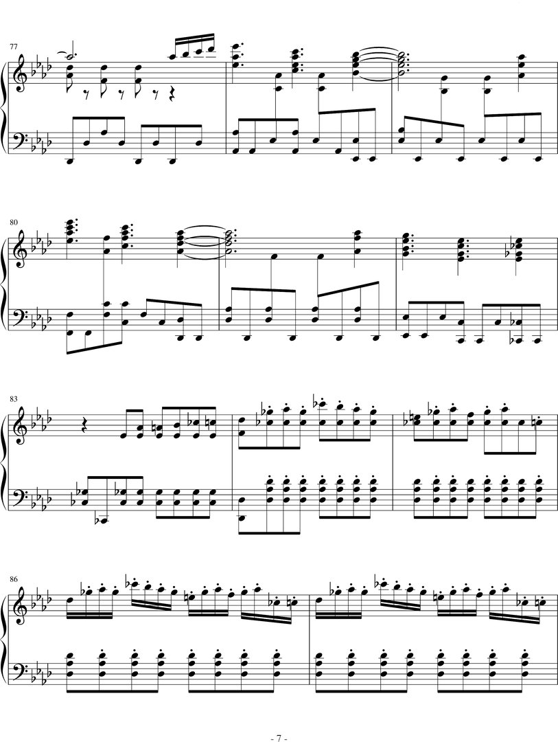 let it go简单钢琴谱