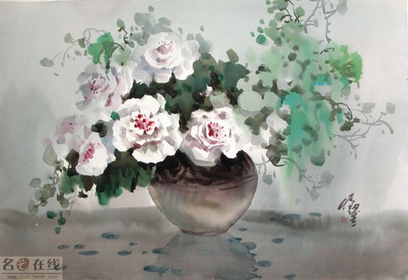 适合12水粉画一定要好看又简单，我要参赛，帮帮忙