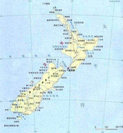 新西兰在哪个位置?