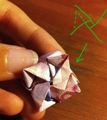 怎么用100元人民币折玫瑰花？