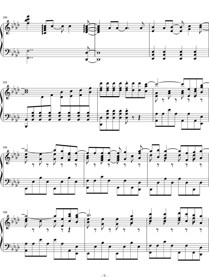 let it go简单钢琴谱