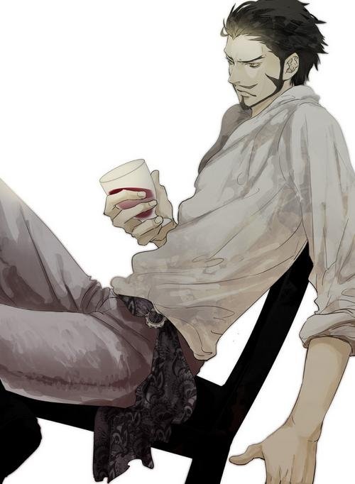 海贼王中鹰眼男帅气的图片