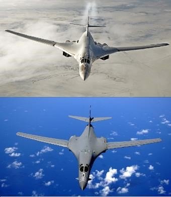 美国B1-B轰炸机有点像俄罗斯图160轰炸机，美国B1-B型轰炸机是不是模仿俄罗斯图160轰炸机设计生产的？