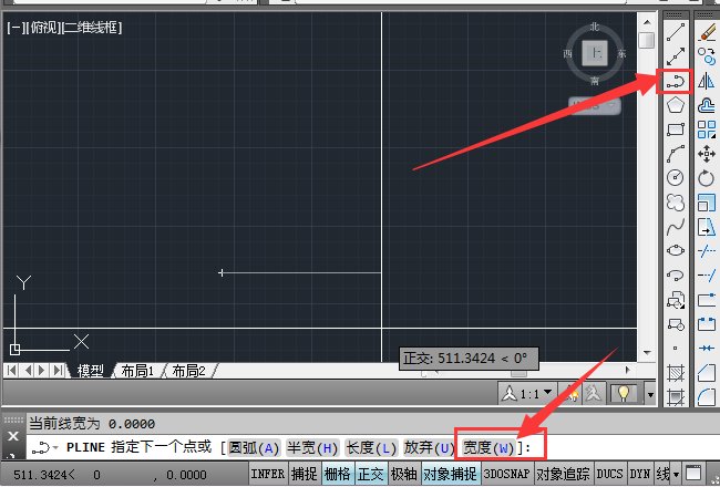 用CAD多段线画线时 线宽变成很粗的 请问怎么设置为默认的细线