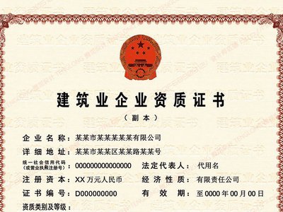 投标书中写的公司资质等级是所指的是什么？