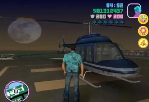 侠盗飞车罪恶都市怎么调直升机啊