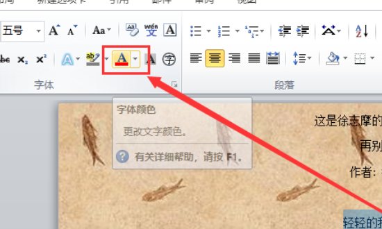 word2010如何将文字设置成红色,强调文字颜色2,淡色40%