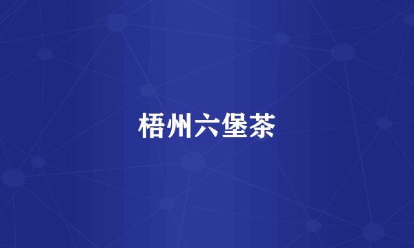 梧州六堡茶