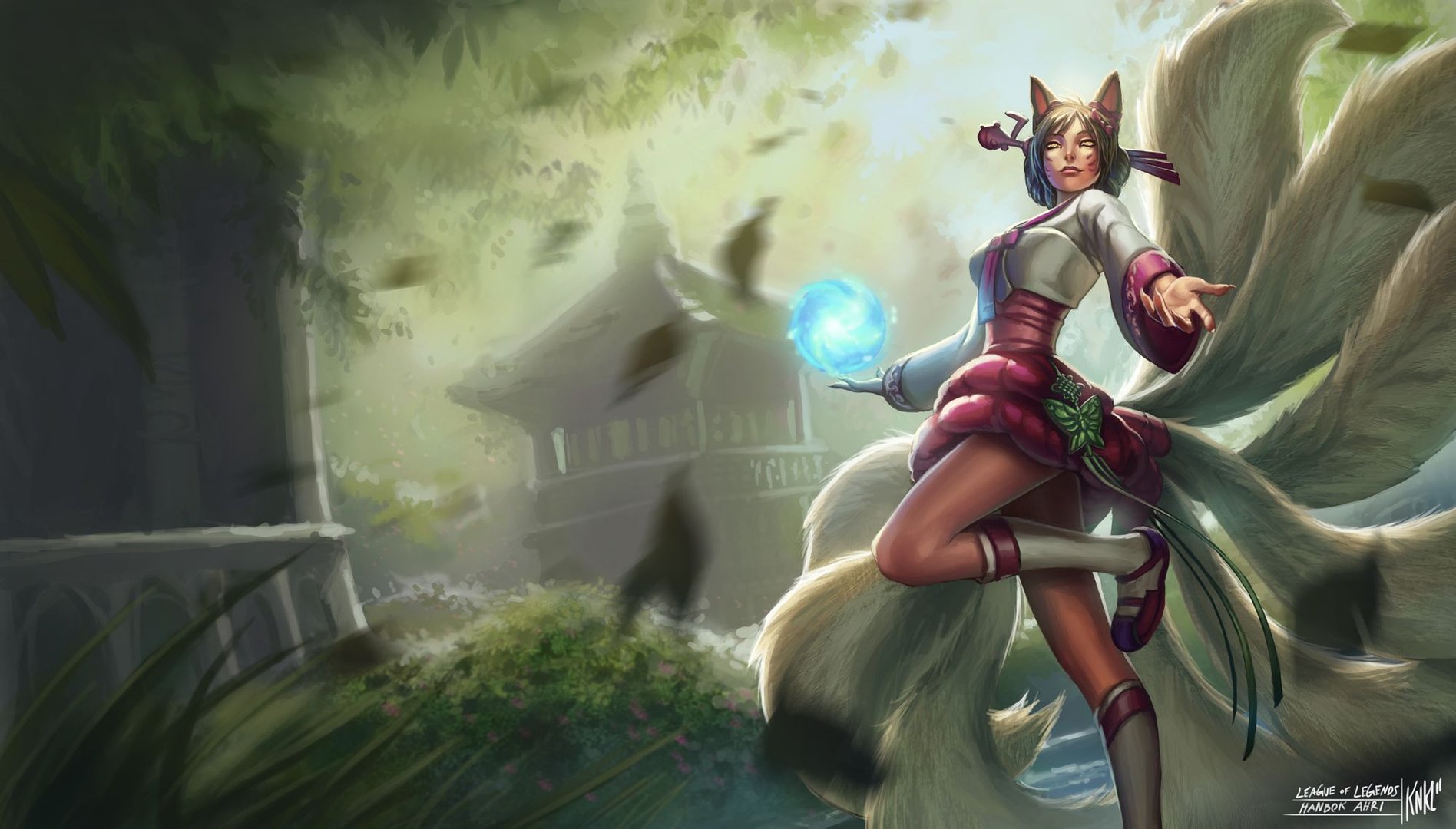 求lol阿狸暗影妖狐壁纸！ 1440x900速度啊！ 最好是原图。越清晰越好