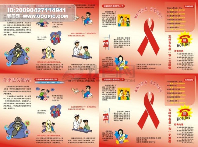 大学校园板报，有关艾滋病预防的黑板报