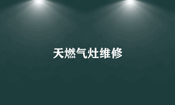天燃气灶维修