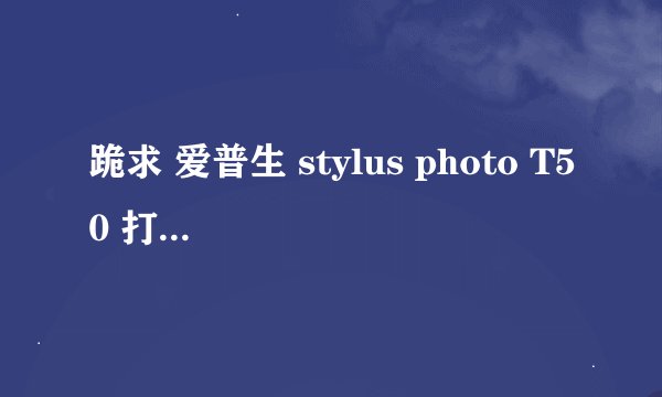 跪求 爱普生 stylus photo T50 打印机驱动