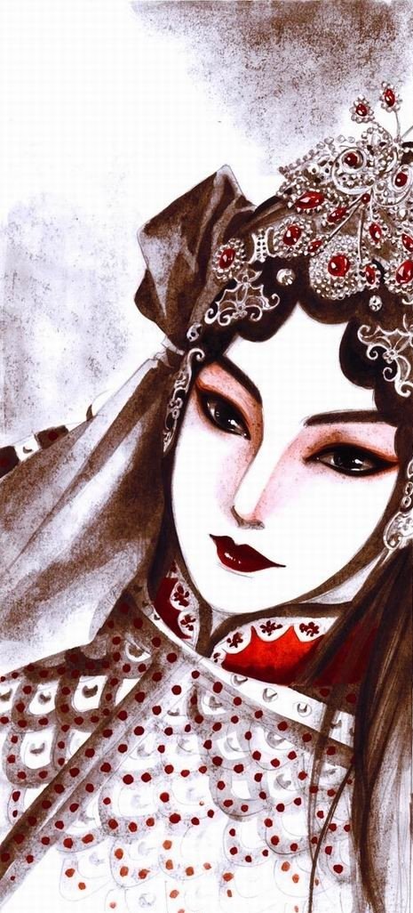 求那种类似手绘的花旦青衣的戏子美图