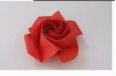 怎样折玫瑰花步骤图片