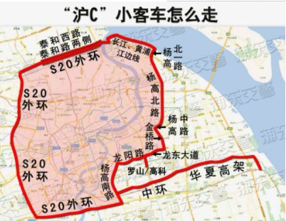 上海货车市区通行范围和时间的限制