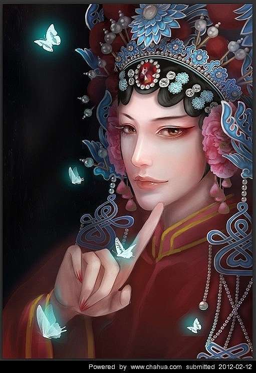 求那种类似手绘的花旦青衣的戏子美图